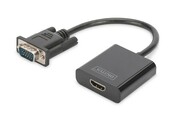 Digitus Konwerter/adapter audio-video VGA do HDMI, 1080p FHD, z audio 3.5mm MiniJack Digitus