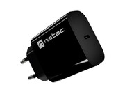 Natec Ładowarka sieciowa Ribera 1xUSB-C 20W czarna Natec