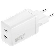 4smarts Ładowarka sieciowa PDPlug Dual 45W 2xUSB-C Biała 4smarts
