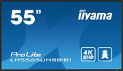 IIYAMA Monitor 55 cali LH5565UHSB-B1, 24/7, IPS, ANDROID 11, 4K, 800cd, iiSignage2, SDM, 2x HDMI, DP, 2x USB,2x 10W, RJ45, WiFi, 4/32GB, PION/POZIOM, IIYAMA