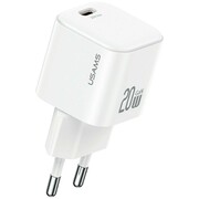 USAMS Ładowarka sieciowa JO Series CC260 20W USB-C + kabel USB-C/Lightning 1m biała USAMS
