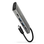 AXAGON HMC-5G2 Wieloportowy hub USB 5in1, 10Gbps, 2x USB-A + 2x USB-C + HDMI 4K/60Hz, PD 100W, 13cm USB-C kabel AXAGON