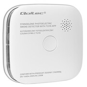 Qoltec Czujnik dymu z baterią | Tuya | Wi-Fi | alarm 85dB | LED Qoltec