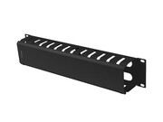 Lanberg Organizer kabli 19 cali 2U z zaślepką typ A czarny Lanberg