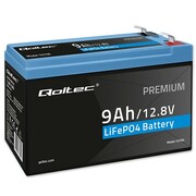 Qoltec Akumulator LiFePO4 | 12.8V | 9Ah | 115.2Wh | BMS Qoltec