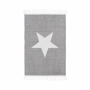 Dywan z frędzlami bawełniany Star siwy 60 x 90 cm Inspire INSPIRE