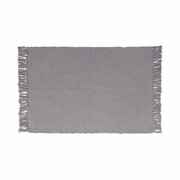 Dywan z frędzlami bawełniany Basic siwy 50 x 80 cm Inspire INSPIRE