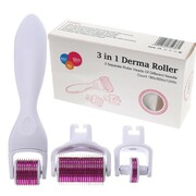 Derma Roller 3 w 1 - 3 głowice wymienne w zestawie Derma Roller