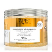 APIS Relaksująca sól do kąpieli z miodem i kurkumą 650g APIS
