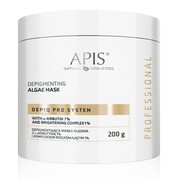 APIS DEPIQ PRO SYSTEM Depigmentująca maska algowa z α-arbutyną 1% i kompleksem rozjaśniającym 1% 200g APIS