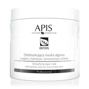 APIS DETOX Maska algowa detoksykująca z węglem z bambusa i jonizowanym srebrem 200g APIS