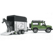 BRUDER Pojazd Land Rover z przyczepą dla konia i figurką BRUDER Producent