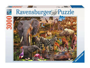 Ravensburger Polska Puzzle 3000 elementów Zwierzęta Afryki Ravensburger Polska Producent