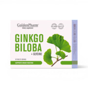 Ginkgo Biloba + Glicyna Stres Intensywna Nauka Nerwice 36 tab. Golden Pharm