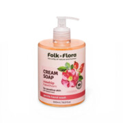 Kremowe Mydło w Płynie „Dzika Róża i Głóg” Folk & Flora 500 ml LD Stels Ltd.