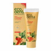 Pasta do zębów Dla Dzieci Bez Fluoru Poziomka Bioaktywny Wapń Ecodenta 75ml Ecodenta