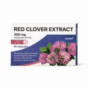 Czerwona Koniczyna 500 mg Menopauza – Izoflawony, Trifolium pratense 30 kaps. Herbin