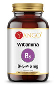 Witamina B6 P-5-P – Aktywna Forma 6 mg 90 kapsułek-Yango Yango