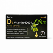 Witamina D3 4000 IU – Odporność, Kości, Oliwa Extra Virgin 60 kapsułek Herbin