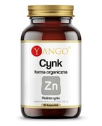 Cynk - forma organiczna - 90 kapsułek Yango