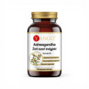Ashwagandha - ekstrakt 10:1 - zdrowe serce i głowa - 90 kaps. - Yango Yango