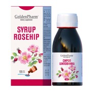 Syrop z dzikiej róży Witamina C Kwas Askorbinowy Odporność 100ml Golden Pharm