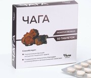 Czaga (Chaga) Huba Brzozowa 500 mg – 50 Tabletek, Wyciąg z Inonotus obliquus, Suplement Diety Farmgrupp