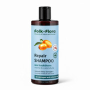 Szampon Rokitnik Regenerujący Włosy Zniszczone i Farbowane FolkFlora 400 ml Folk Flora