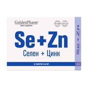Selen + Cytrynian Cynku GoldenPharm 36 tab. Golden Pharm