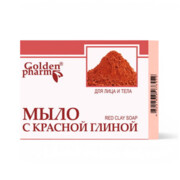 Mydło Czerwona Glinka w kostce Podrażniona Skóra 70g Golden Pharm