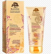BioGold szampon-odżywka Placenta Kolagen do włosów farbowanych 200 ml Biogold