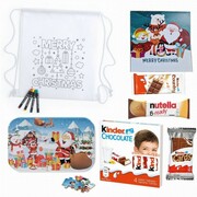 ZESTAW Upominkowy ŚWIĄTECZNY DLA DZIECI W WORKU PUZZLE + SŁODYCZE PromoFriends