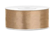 WSTĄŻKA SATYNOWA TASIEMKA 25MM/25M ZŁOTA PromoFriends
