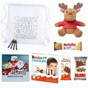 ZESTAW Upominkowy ŚWIĄTECZNY DLA DZIECI W WORKU ZABAWKI + SŁODYCZE PromoFriends