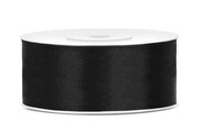 WSTĄŻKA SATYNOWA TASIEMKA 25MM/25M CZARNA PromoFriends