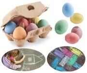 KREDA JAJKA Zestaw 6 kredowych jajek w pudełku WIELKANOC PromoFriends