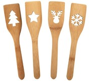 Bambusowa łopatka z wyciętym świątecznym wzorem, różne wzory PromoFriends