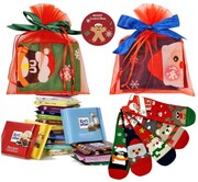 ZESTAW UPOMINKOWY Prezentowy Skarpetki + Czekolada Ritter Sport w Woreczku PromoFriends