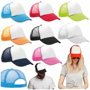 CZAPKA Z DASZKIEM typu TRUCKER z siateczką Kolorowa PromoFriends