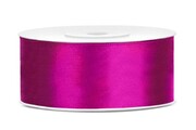 WSTĄŻKA SATYNOWA TASIEMKA 25MM/25M FUKSJA PromoFriends