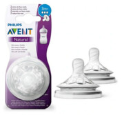AVENT Smoczek do karmienia NATURAL 3+ (2 SZT ) Philips