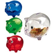 SKARBONKA ŚWINKA Przezroczysta 12,5cm PromoFriends