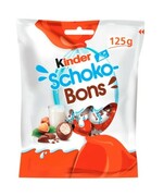 KINDER SCHOCO BONS 125G CZEKOLADOWE CUKIERKI Z NADZIENIEM Z MLECZNEJ CZEKOLADY I ORZECHAMI Kinder