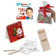 ZESTAW ŚWIĄTECZNY DLA DZIECI KOLOROWANKA, KREDKI, KINDERKI PromoFriends