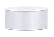 WSTĄŻKA SATYNOWA TASIEMKA 25MM/25M BIAŁA PromoFriends