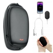 ELEKTRYCZNY OGRZEWACZ DO RĄK POWER BANK 2W1 USB PODGRZEWACZ DŁONI CZARNY 3 poziomy Midocean