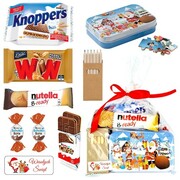 ZESTAW UPOMINKOWY DUŻA PACZKA MIKOŁAJKOWA SŁODYCZE PUZZLE KREDKI PREZENT Medical Promo