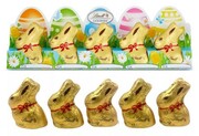 Zając Lindt 5x10g czekoladowy królik - mini figurki czekoladowe LINDT