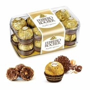 FERRERO ROCHER PRALINY BOMBONIERKA 200G ZŁOTE DŁUGA DATA WAŻNOŚCI 11.09.2025 FERRERO