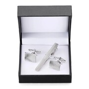 Gaira® Spinki do mankietów i do krawata 70941, Kolor srebrny Gaira®